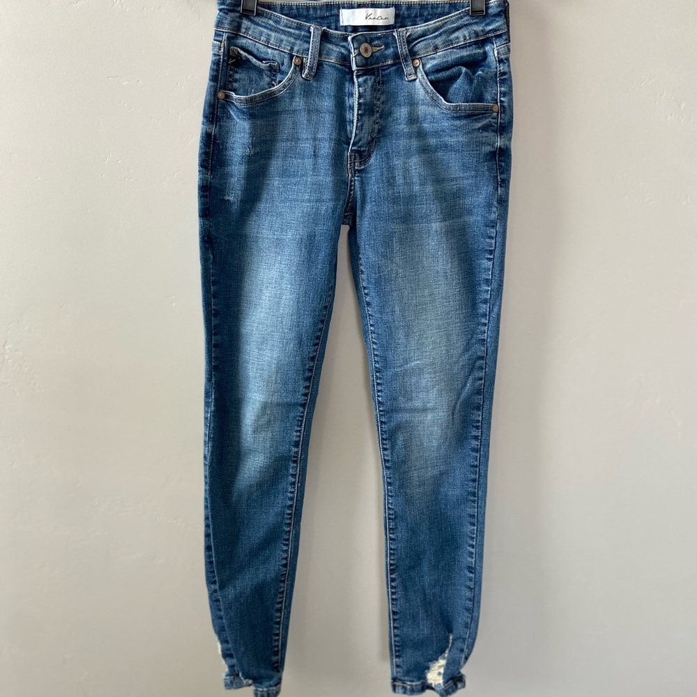 Kancan Mid Rise Distressed SkinnyJeans Size 27